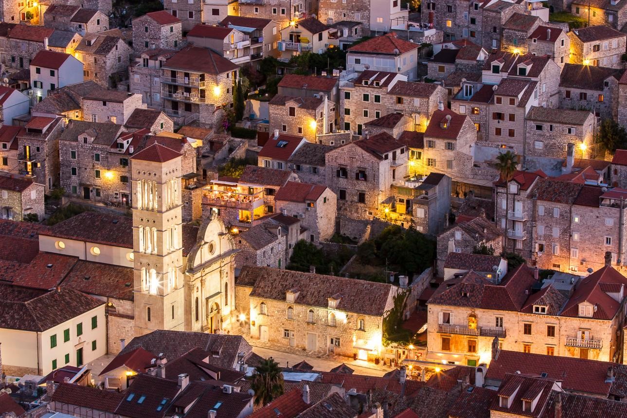 Small town on Croatian island